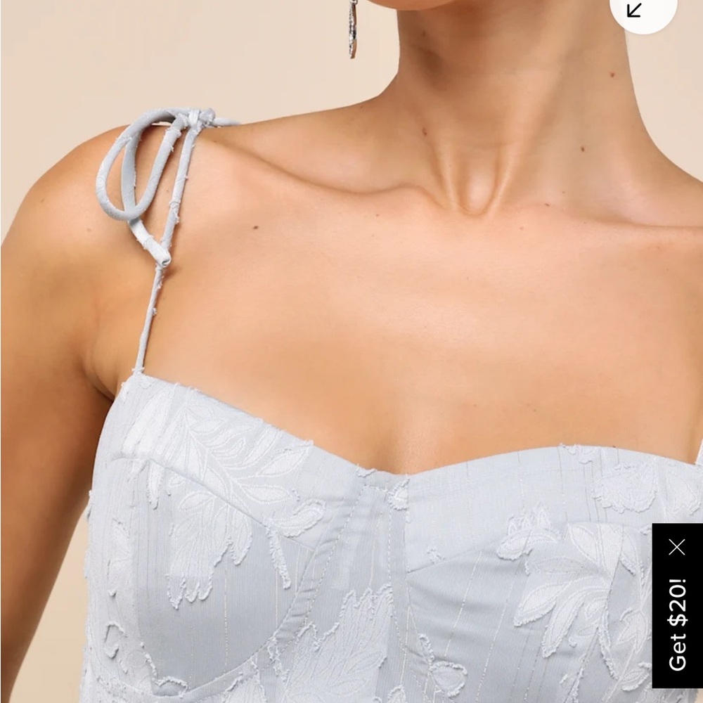 Lulu's Light Blue Midi Dress